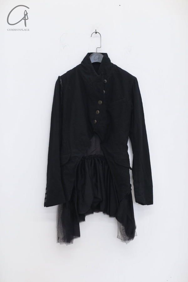 marc le bihan spencer tulle jacket 2210 black